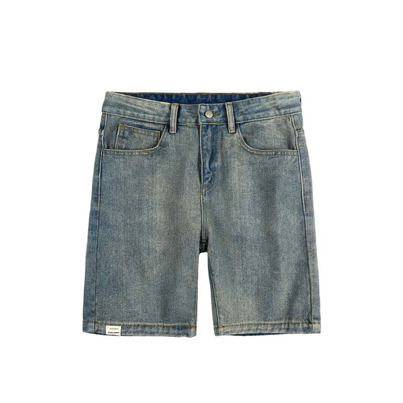 Men Jeans Summer Loose Straight Denim Shorts