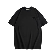 ESSENTIALS Double Line High Street American Loose Couple Trendy Large Size Plush T-shirt Short Sleeve Men's Summer (3)