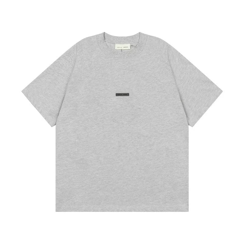 American fashion brand FOG ESSENTIALS double line letter front and back loose high street round neck short sleeved T-shirt for men and women in summer (2)