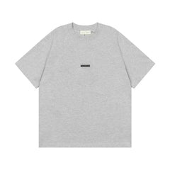 American fashion brand FOG ESSENTIALS double line letter front and back loose high street round neck short sleeved T-shirt for men and women in summer (2)