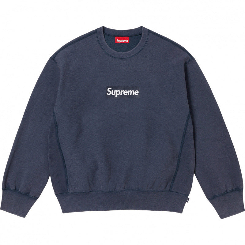 Supreme Box Logo Crewneck Sweatshirt Navy