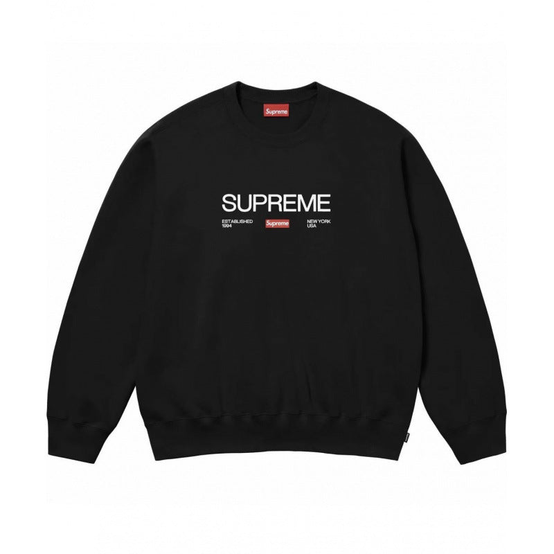 Supreme Est.1994 Logo Crewneck Black