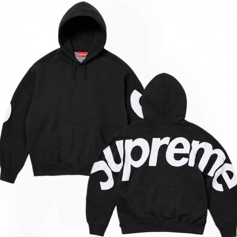 Supreme Black Big Back Arc Logo Hoodie
