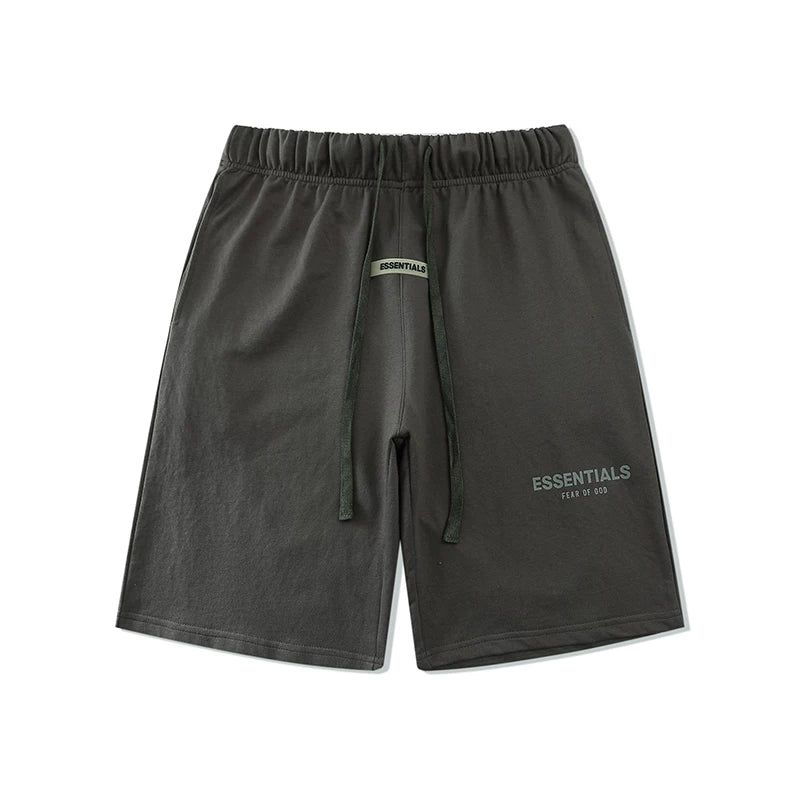 FEAR OF GOD ESSENTIALS double-line reflective high street loose sports casual men and women shorts trend (3)