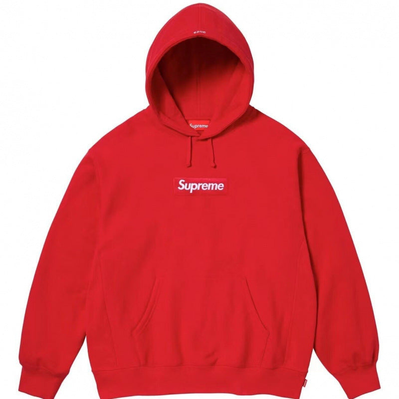 Supreme Red Box Logo Pullover Hoodie