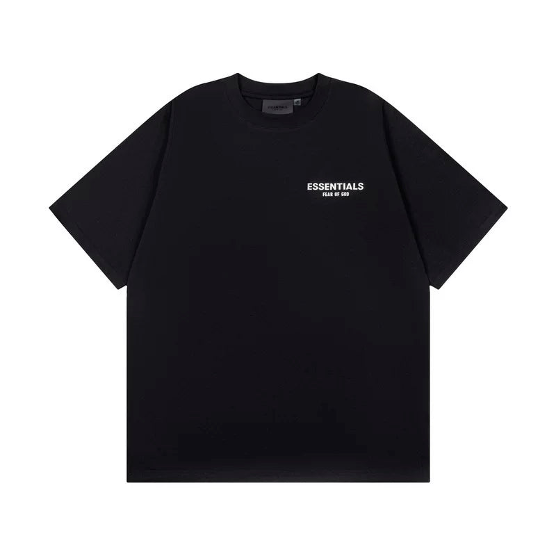FOG Hip Hop Loose ESSENTIALS High Street Trendy Brand Adhesive Short Sleeve Summer American Men's Pure Cotton Couple T-shirt (3)