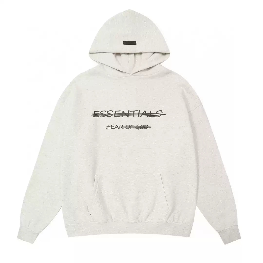Fear of God Essentials Crossed Out Letter Graphic Pullover Hoodie