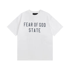 FOG Double Line ESSENTIALS Short Sleeve European and American High Street Loose Summer Couple Round Neck T-shirt Cotton Half Sleeve Men and Women (1)