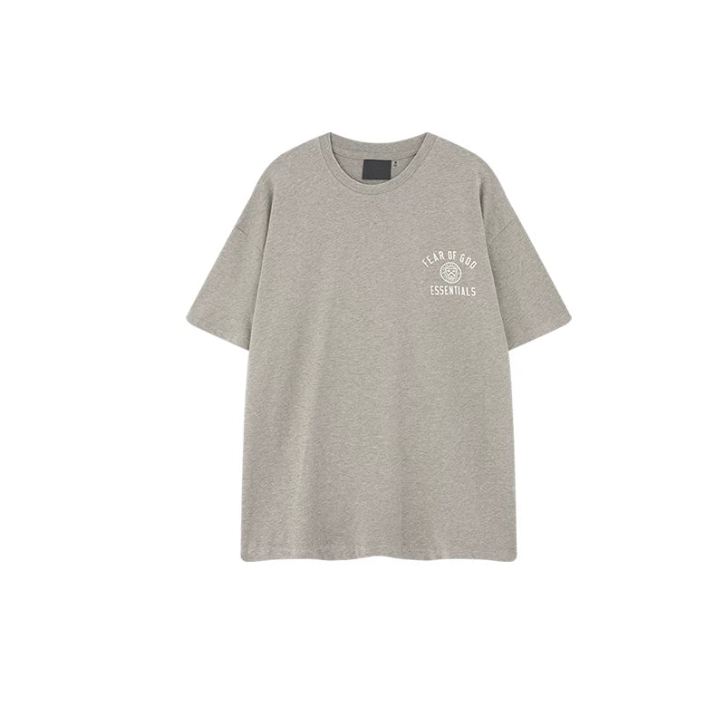FOG Double Line ESSENTIALS Holiday Series Letter Printed American High Street Loose Men's and Women's Casual Short sleeved T-shirt (1)
