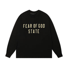 Fear Of God Essentials Fear Of God State Front Print Long Sleeve Tee