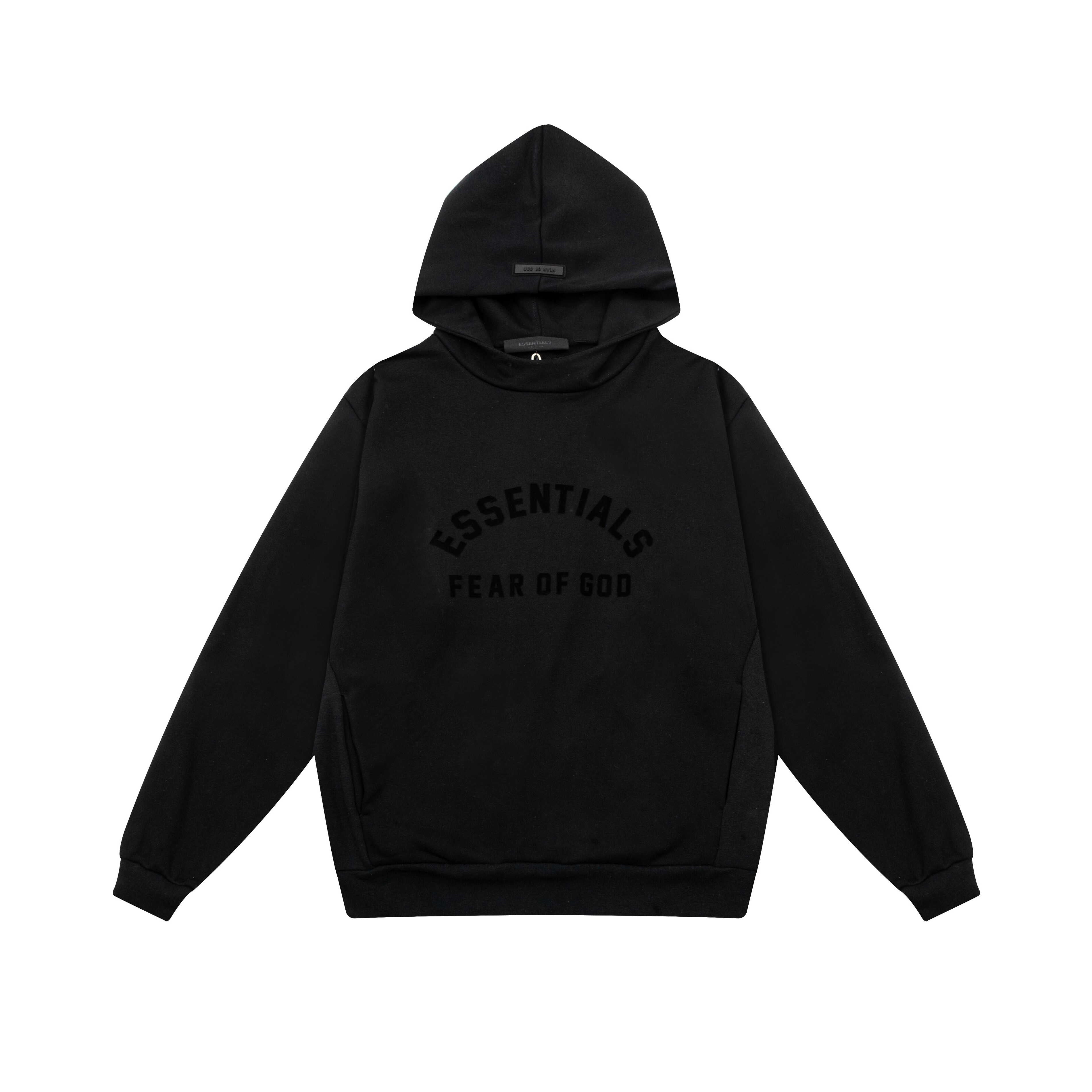 Fear of God Essentials Arch Logo Hoodie Jet Black