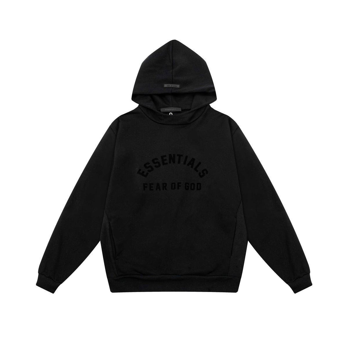 Fear of God Essentials Arch Logo Hoodie Jet Black