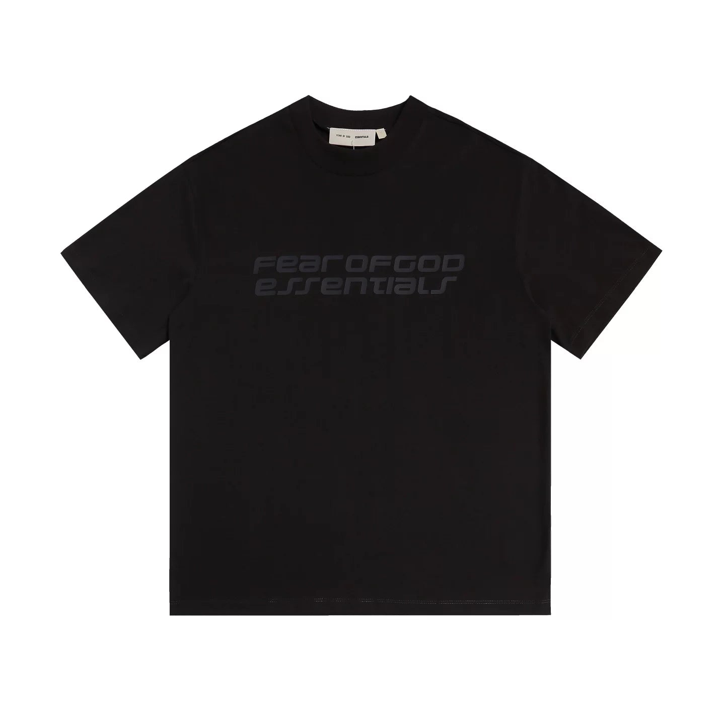 Fear of God Essentials Front Linear Logo Letter Loose Crew Neck Short Sleeve T-Shirt
