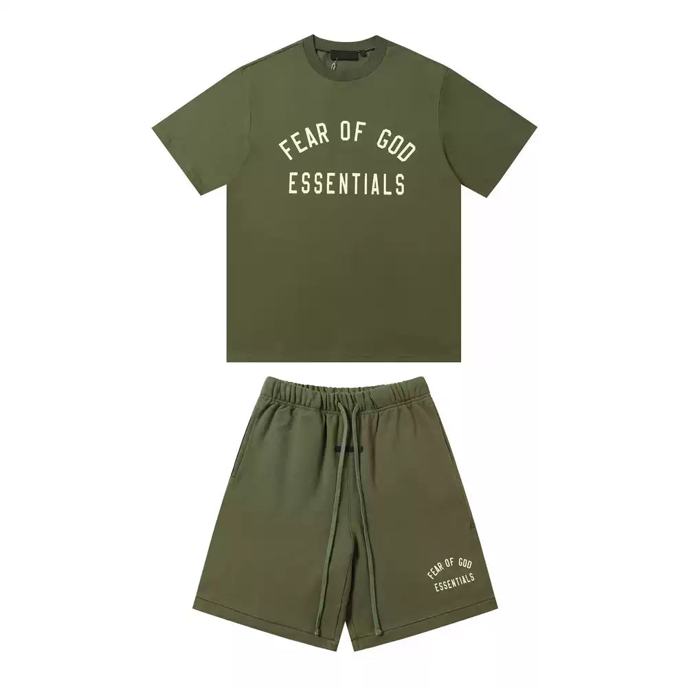 Fear Of God Essentials Logo T-Shirt& Shorts Set