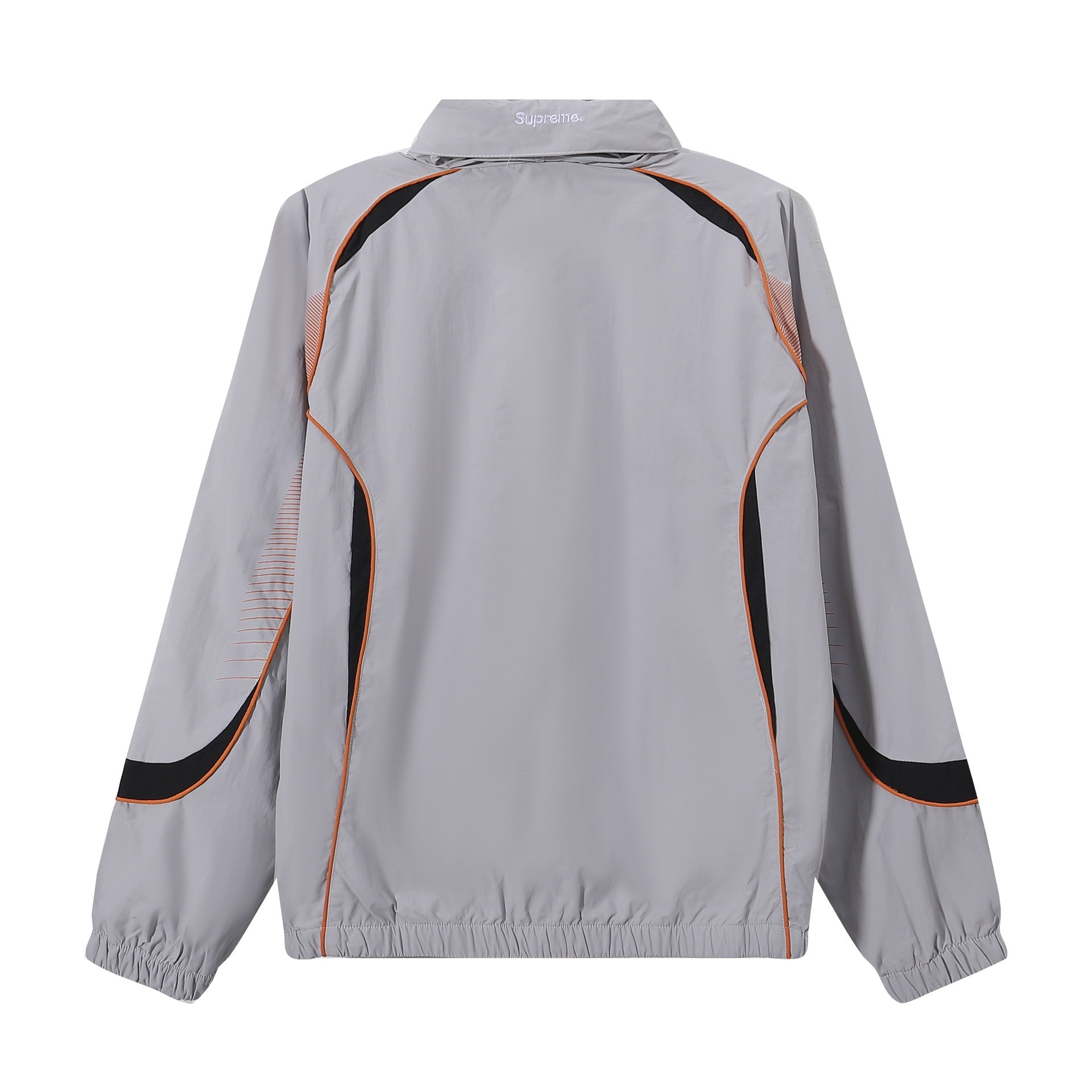 Supreme Racing Zip‑Up Track Jacket Grey