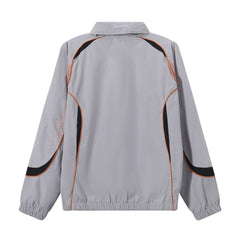Supreme Racing Zip‑Up Track Jacket Grey