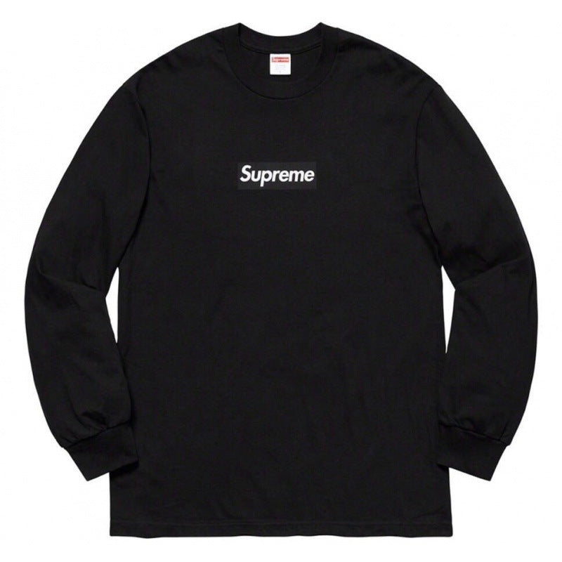 Supreme Box Logo Black Long‑Sleeve Tee