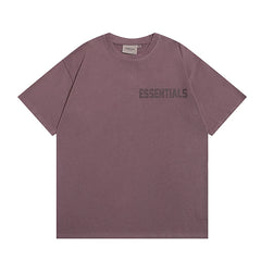 ESSENTIALS Double Line High Street American Loose Couple Trendy Brand FOG Pure Cotton T-shirt Short Sleeve Men's and Women's Summer Top (4)