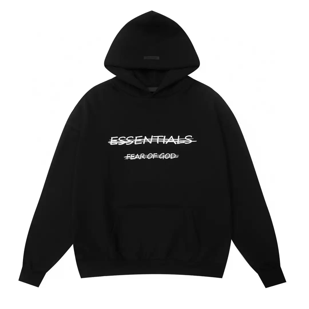 Fear of God Essentials Crossed Out Letter Graphic Pullover Hoodie