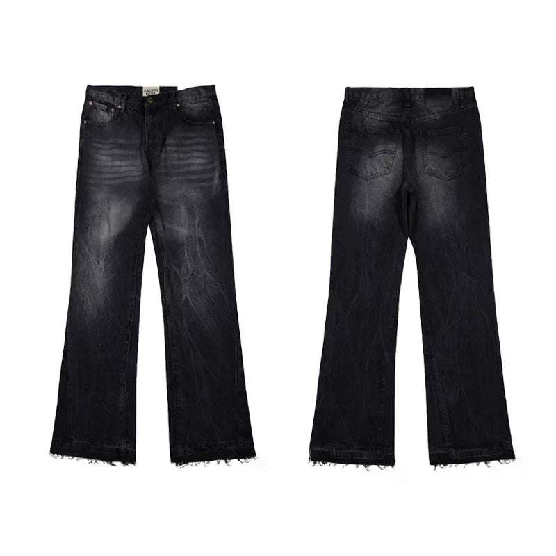 Gallery Dept Black Gradient‑Wash Flare Jeans