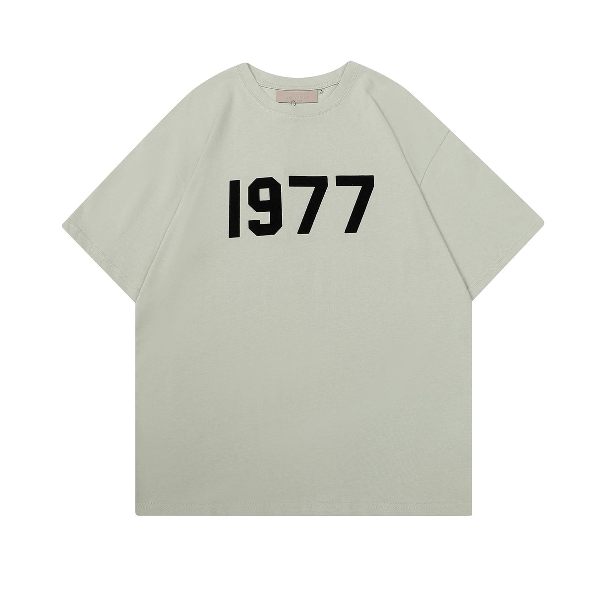 ESSENTIALS Double Line High Street Men's and Women's Summer Casual Loose Plush 1977 Short Sleeve T-shirt Large Size Couple's Wear (4)