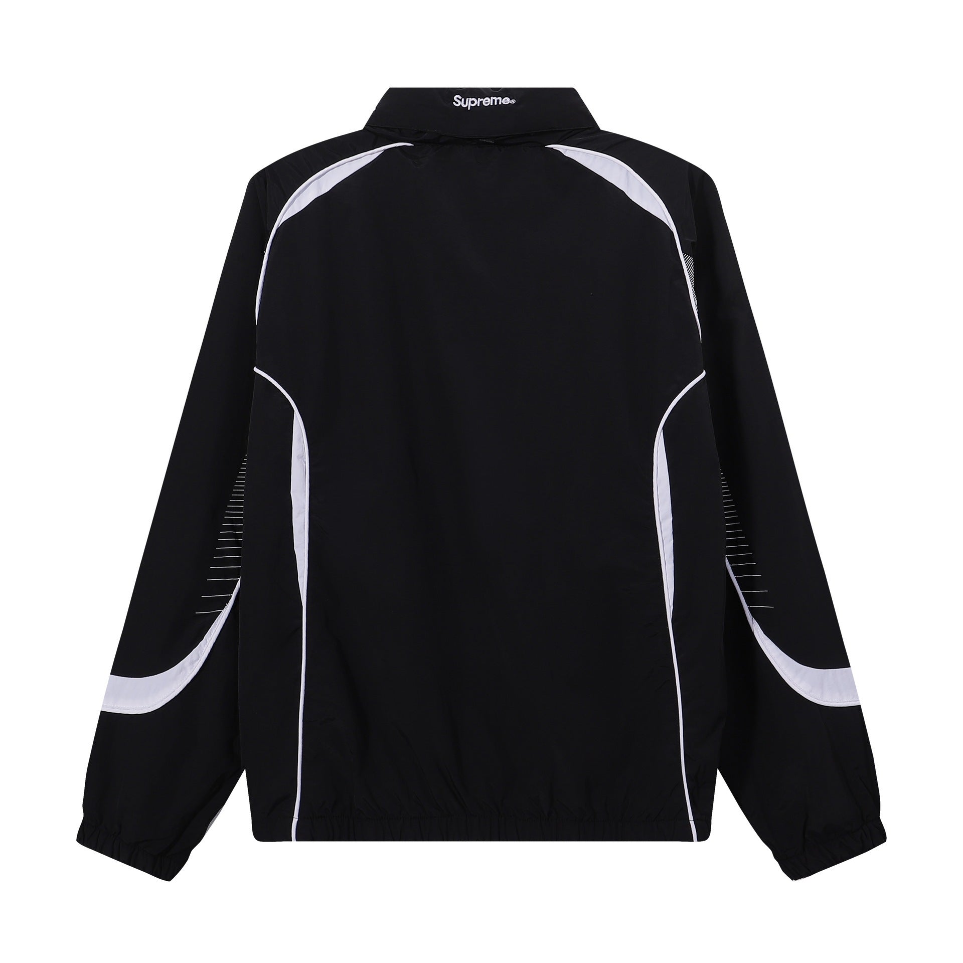 Supreme Racing Zip‑Up Track Jacket Black