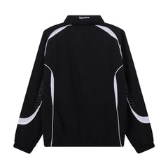 Supreme Racing Zip‑Up Track Jacket Black