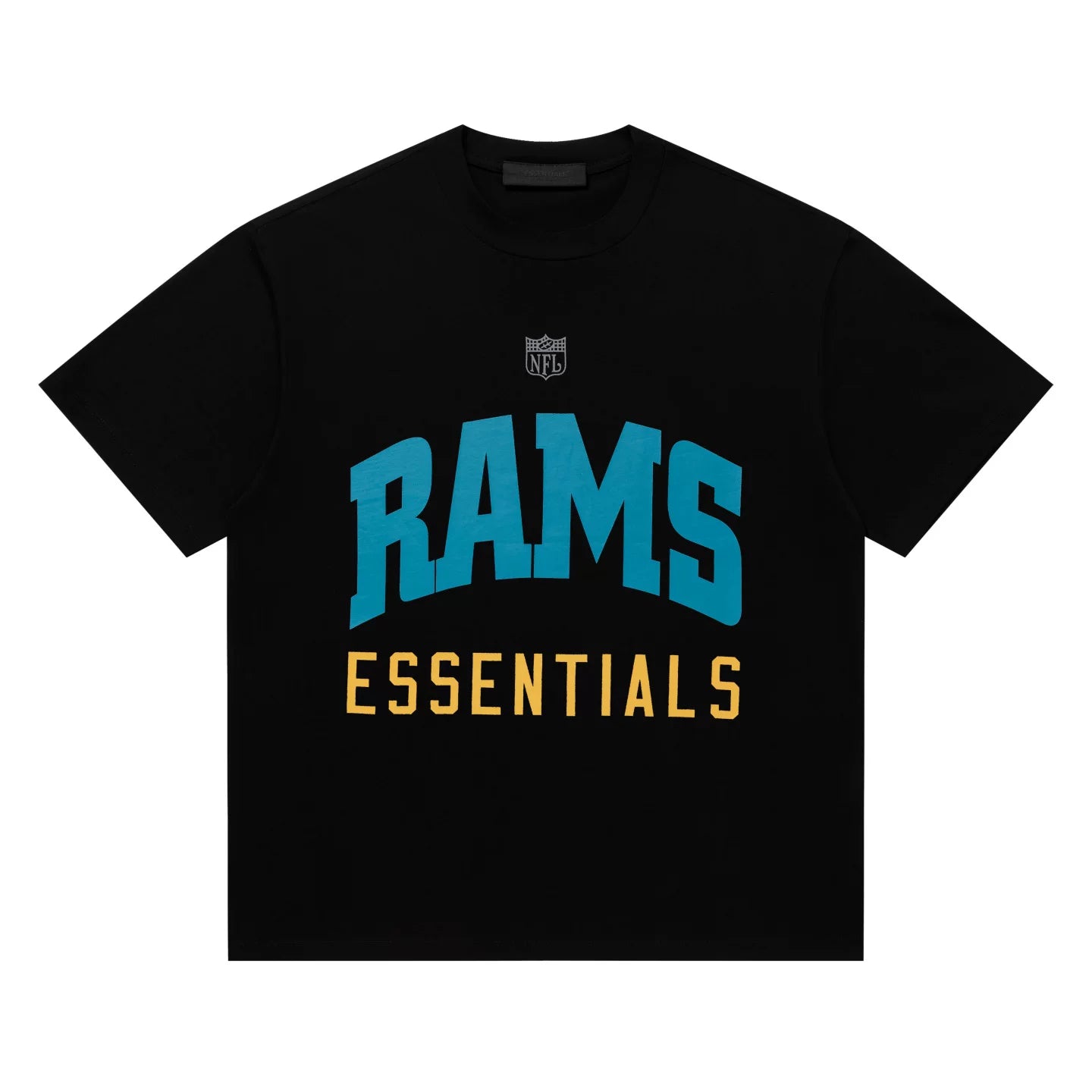 Fear of God Essentials x NFL RAMS Arch Letter Loose Crew Neck Short Sleeve T-Shirt