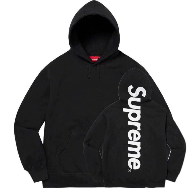 Supreme Vertical Logo Back Print Pullover Hoodie