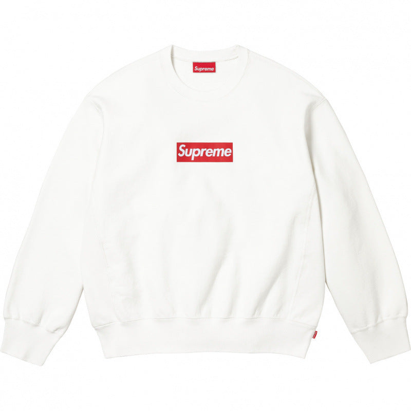 Supreme White Box Logo Crewneck