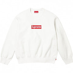 Supreme White Box Logo Crewneck
