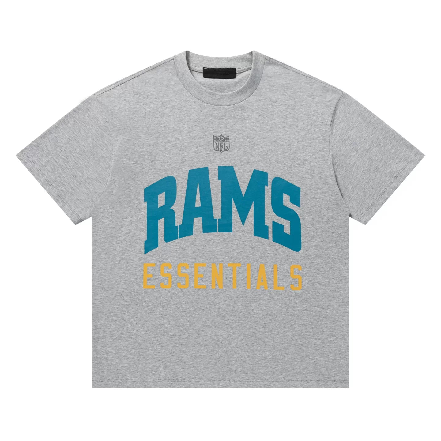 Fear of God Essentials x NFL RAMS Arch Letter Loose Crew Neck Short Sleeve T-Shirt