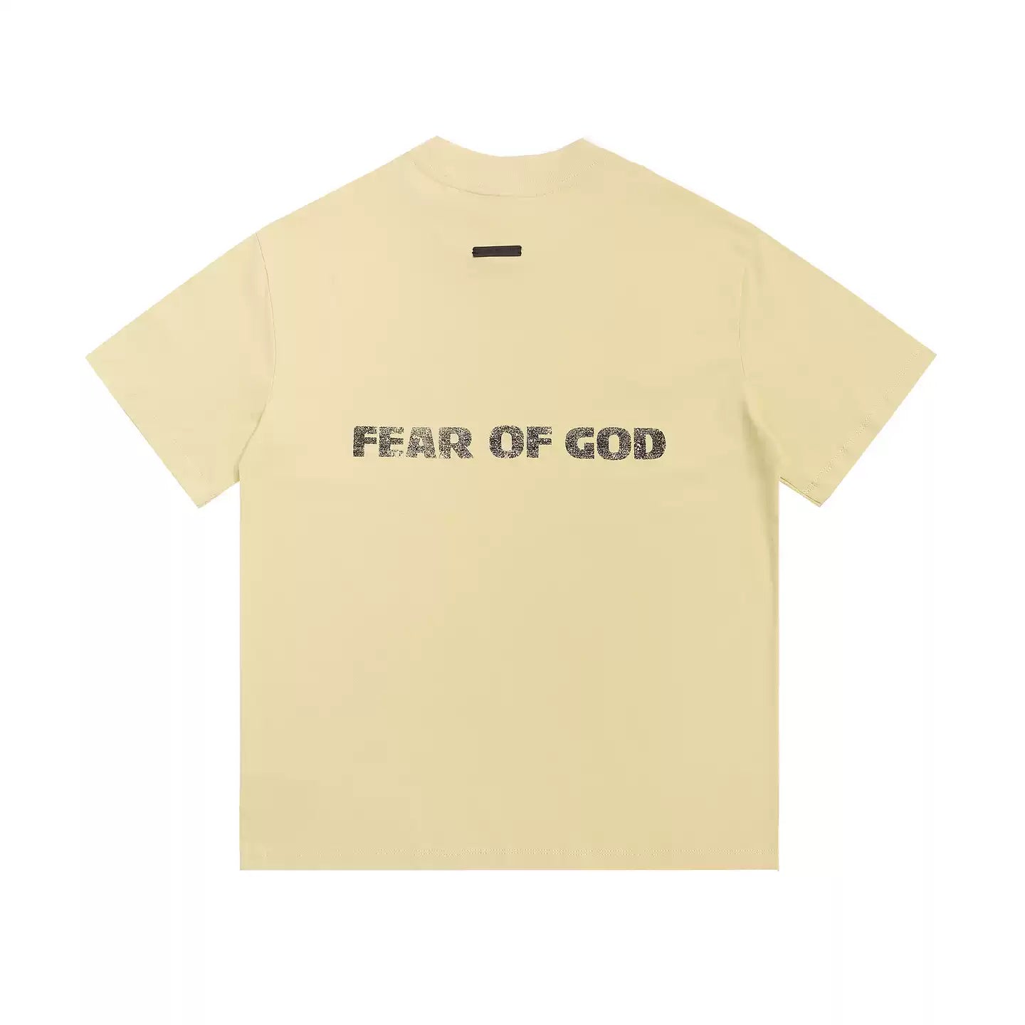Fear of God Essentials FU Front Letter Mock Neck Loose Short Sleeve T-Shirt