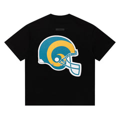 Fear of God Essentials x NFL RAMS Arch Letter Loose Crew Neck Short Sleeve T-Shirt