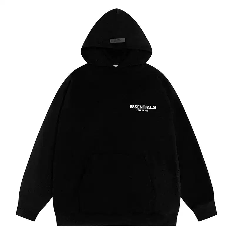 Fear of God Essentials New York Graphic Print Pullover Hoodie Black