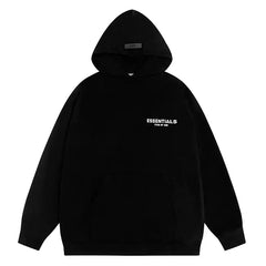 Fear of God Essentials New York Graphic Print Pullover Hoodie Black