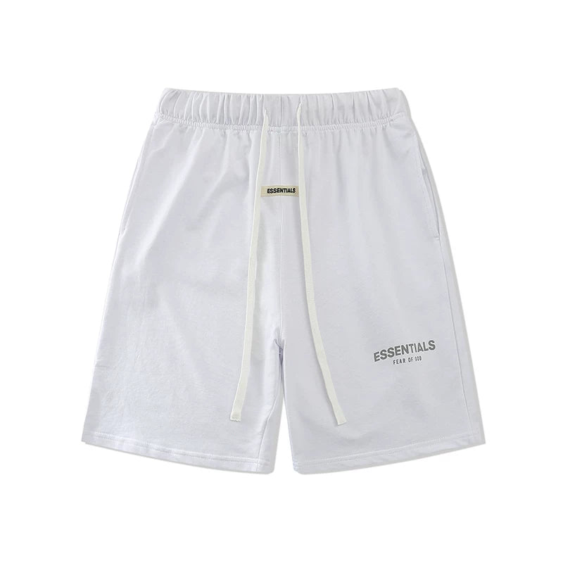 FEAR OF GOD ESSENTIALS double-line reflective high street loose sports casual men and women shorts trend (1)