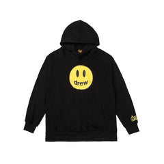 Drew House Mascot Smiley Logo Black Unisex Oversized Fleece Hoodie